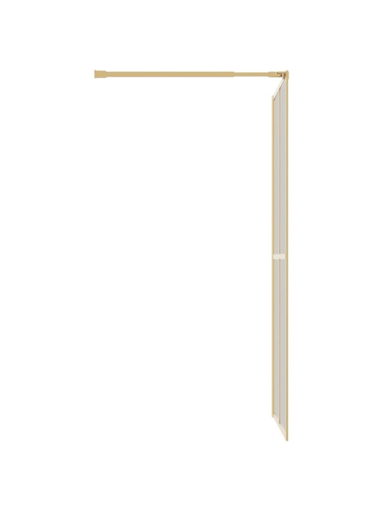 Zástěna do průchozí sprchy čiré ESG sklo zlatá 80 x 195 cm