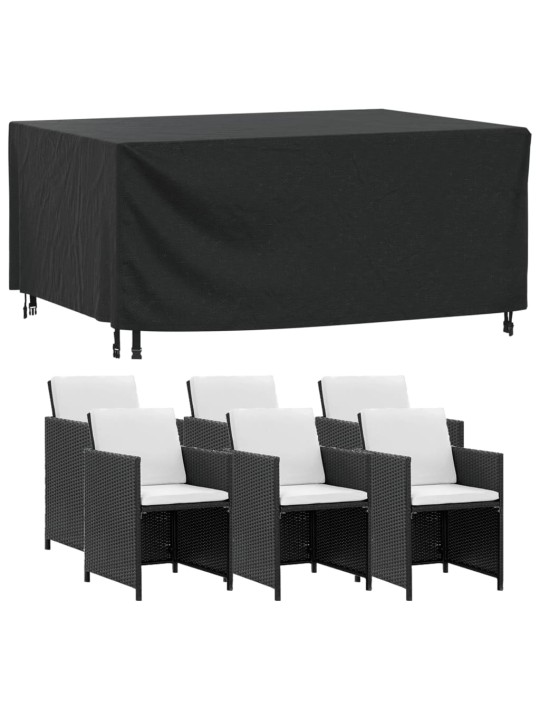 Plachta na zahradní nábytek černá 172x113x73cm nepromokavá 420D
