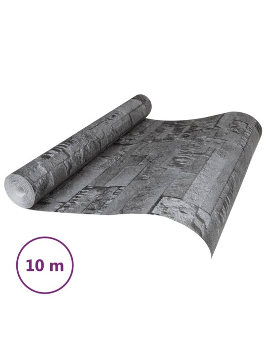 Tapeta 3D vzhled kamene černá 10 x 0,53 m vliesová
