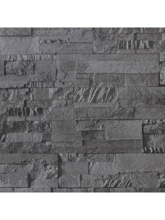 Tapeta 3D vzhled kamene černá 10 x 0,53 m vliesová