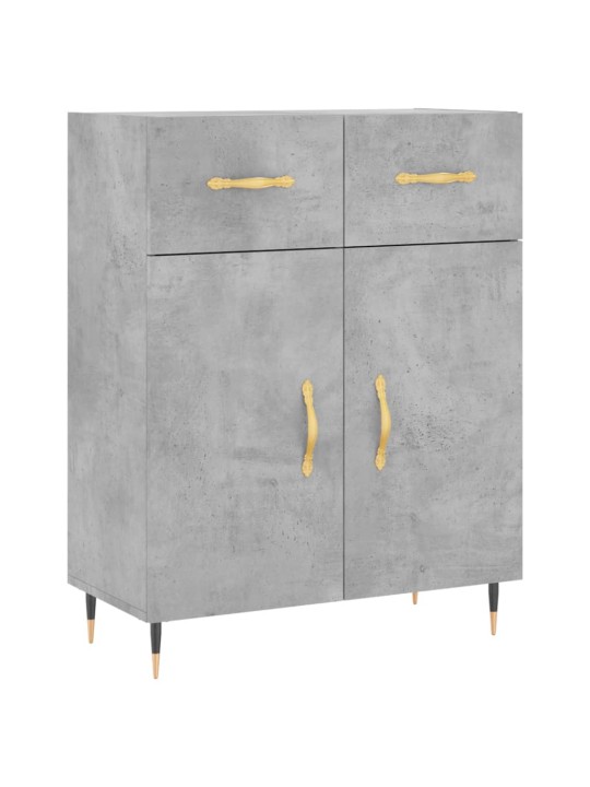 Příborník betonově šedý 69,5 x 34 x 90 cm kompozitní dřevo