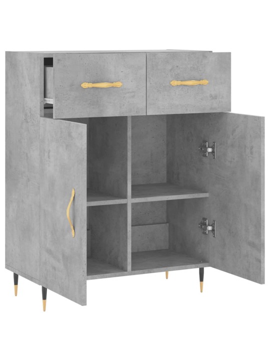 Příborník betonově šedý 69,5 x 34 x 90 cm kompozitní dřevo
