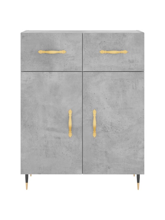 Příborník betonově šedý 69,5 x 34 x 90 cm kompozitní dřevo