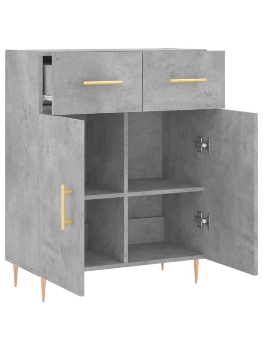 Příborník betonově šedý 69,5 x 34 x 90 cm kompozitní dřevo