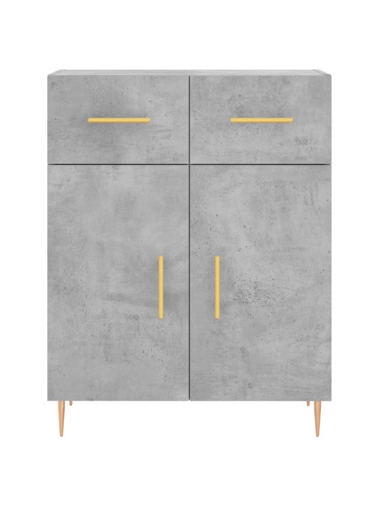 Příborník betonově šedý 69,5 x 34 x 90 cm kompozitní dřevo