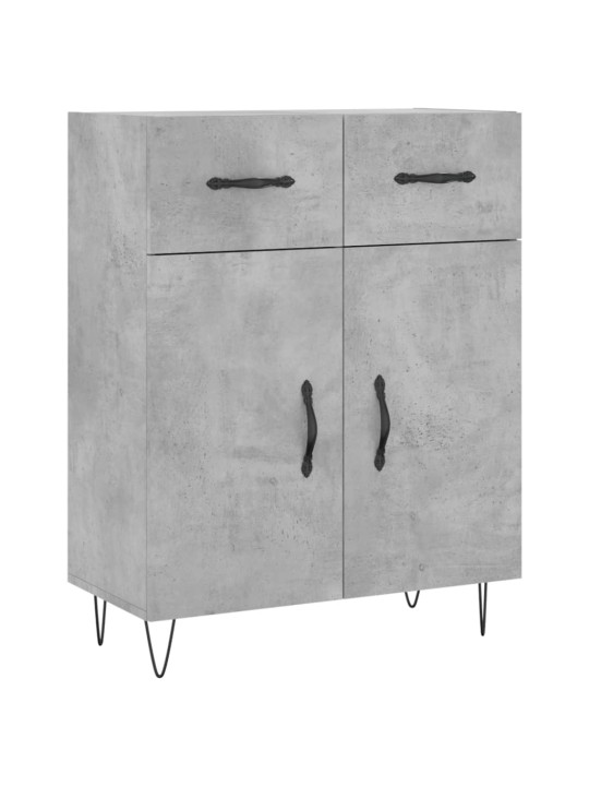 Příborník betonově šedý 69,5 x 34 x 90 cm kompozitní dřevo