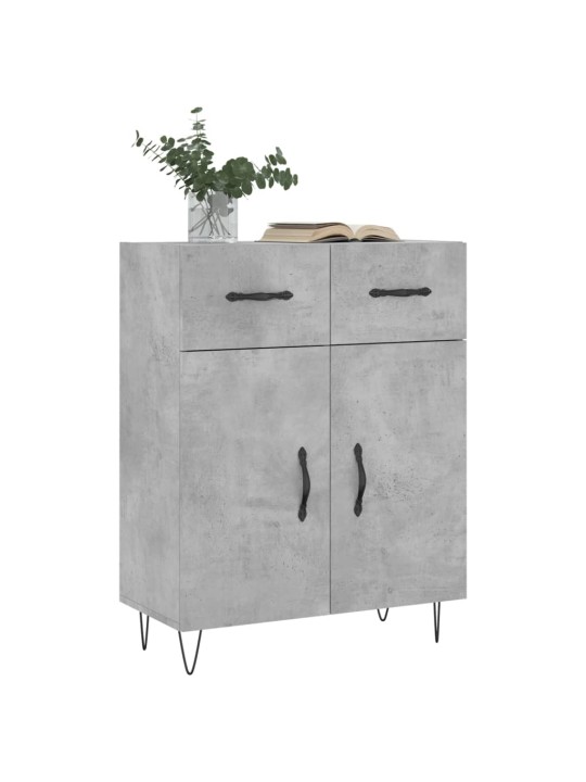Příborník betonově šedý 69,5 x 34 x 90 cm kompozitní dřevo