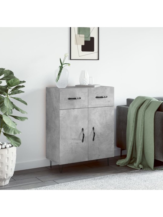 Příborník betonově šedý 69,5 x 34 x 90 cm kompozitní dřevo