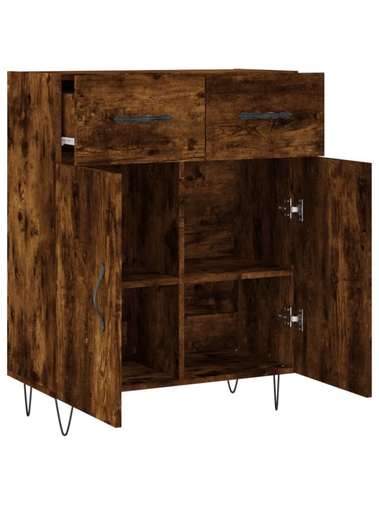Příborník kouřový dub 69,5 x 34 x 90 cm kompozitní dřevo