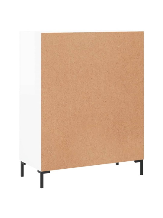 Příborník bílý s vysokým leskem 69,5x34x90 cm kompozitní dřevo