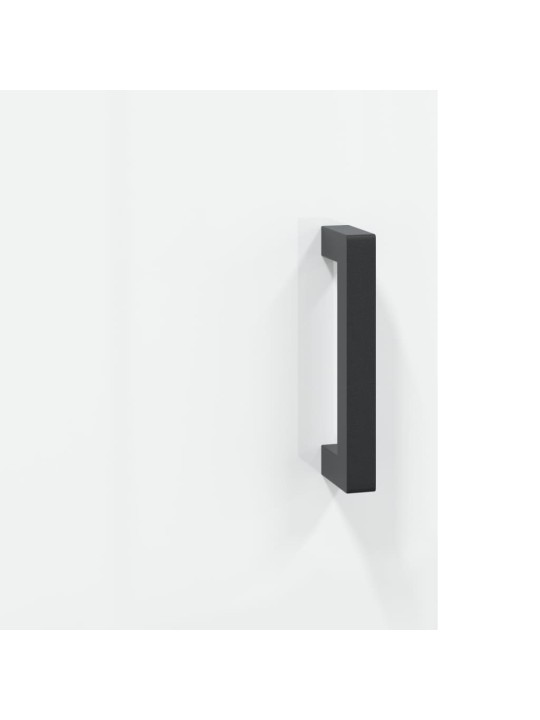 Příborník bílý s vysokým leskem 69,5x34x90 cm kompozitní dřevo