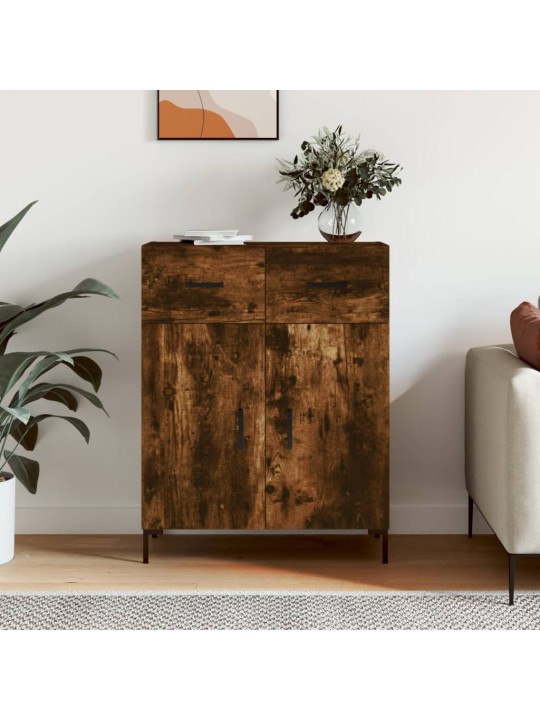 Příborník kouřový dub 69,5 x 34 x 90 cm kompozitní dřevo