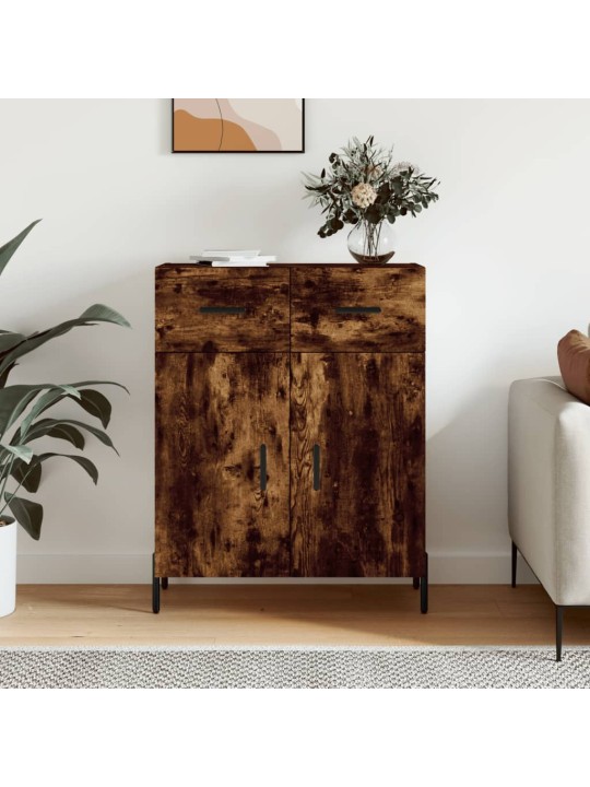 Příborník kouřový dub 69,5 x 34 x 90 cm kompozitní dřevo