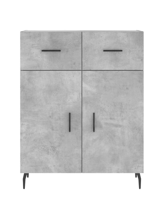 Příborník betonově šedý 69,5 x 34 x 90 cm kompozitní dřevo