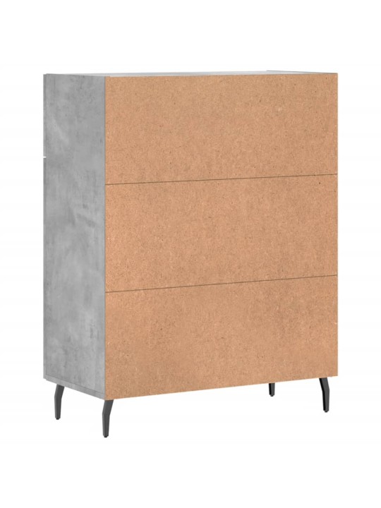 Příborník betonově šedý 69,5 x 34 x 90 cm kompozitní dřevo