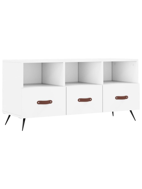 TV skříňka bílá 102 x 36 x 50 cm kompozitní dřevo