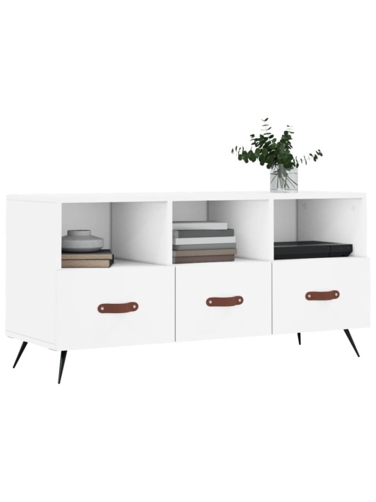 TV skříňka bílá 102 x 36 x 50 cm kompozitní dřevo