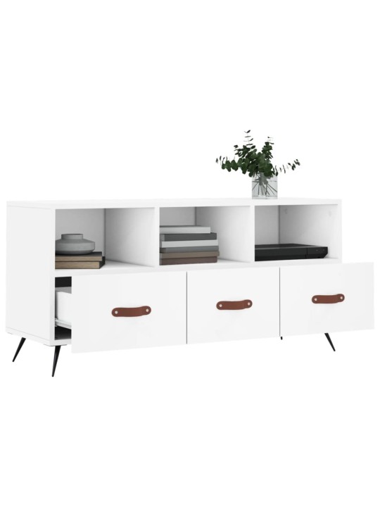 TV skříňka bílá 102 x 36 x 50 cm kompozitní dřevo