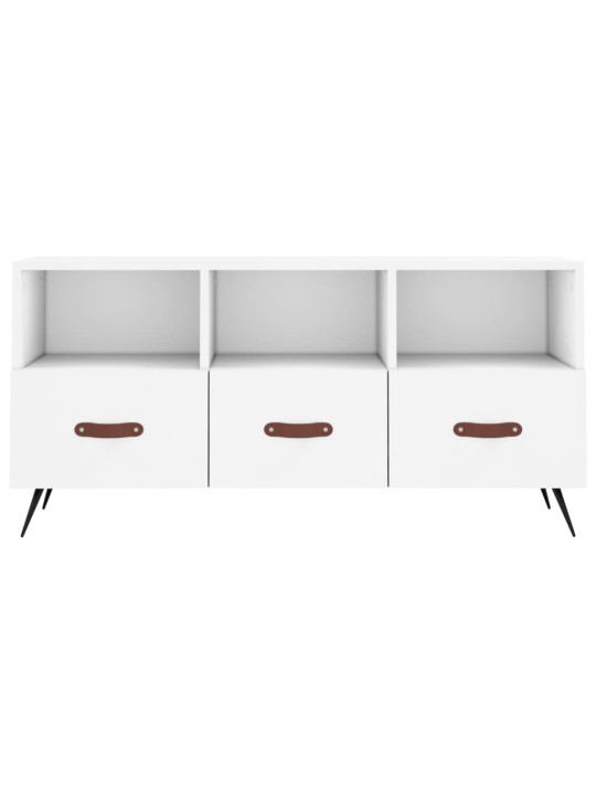TV skříňka bílá 102 x 36 x 50 cm kompozitní dřevo