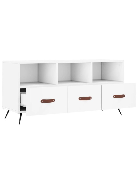 TV skříňka bílá 102 x 36 x 50 cm kompozitní dřevo