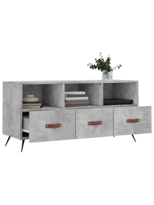 TV skříňka betonově šedá 102 x 36 x 50 cm kompozitní dřevo