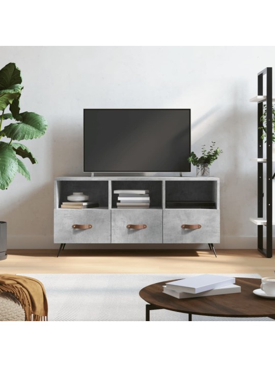 TV skříňka betonově šedá 102 x 36 x 50 cm kompozitní dřevo