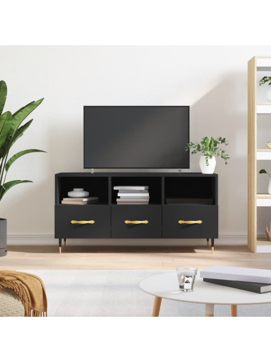 TV skříňka černá 102 x 36 x 50 cm kompozitní dřevo