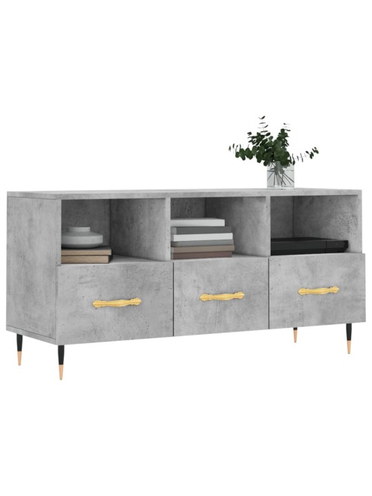 TV skříňka betonově šedá 102 x 36 x 50 cm kompozitní dřevo