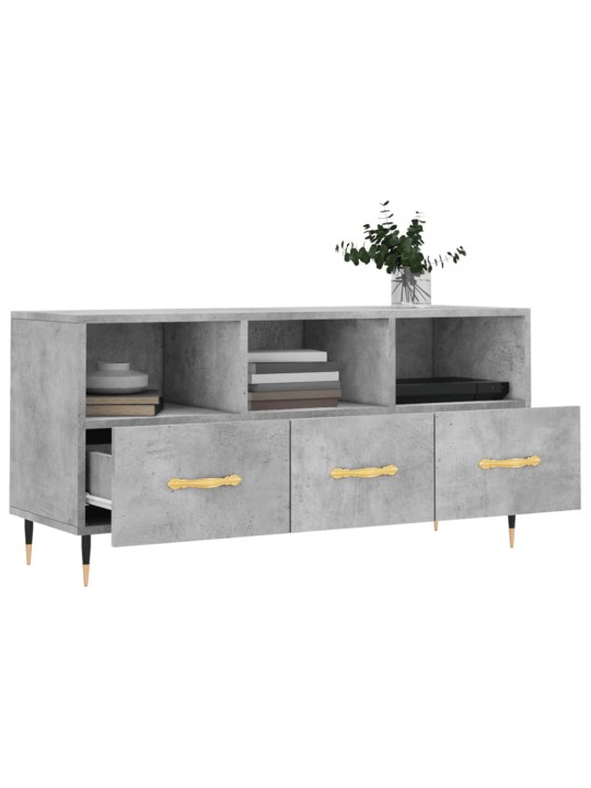 TV skříňka betonově šedá 102 x 36 x 50 cm kompozitní dřevo