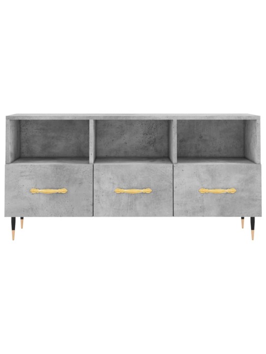 TV skříňka betonově šedá 102 x 36 x 50 cm kompozitní dřevo