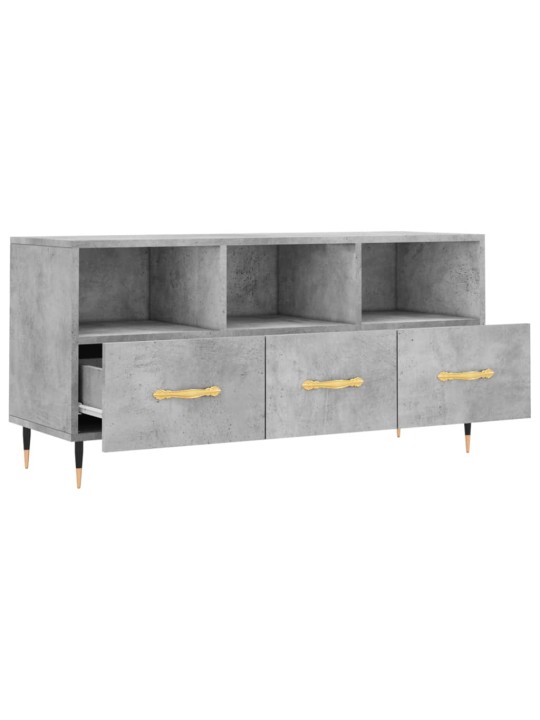 TV skříňka betonově šedá 102 x 36 x 50 cm kompozitní dřevo