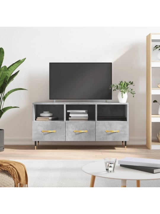 TV skříňka betonově šedá 102 x 36 x 50 cm kompozitní dřevo