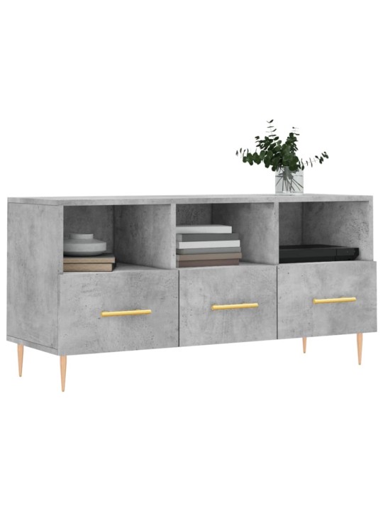 TV skříňka betonově šedá 102 x 36 x 50 cm kompozitní dřevo