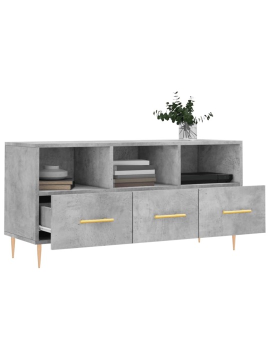 TV skříňka betonově šedá 102 x 36 x 50 cm kompozitní dřevo