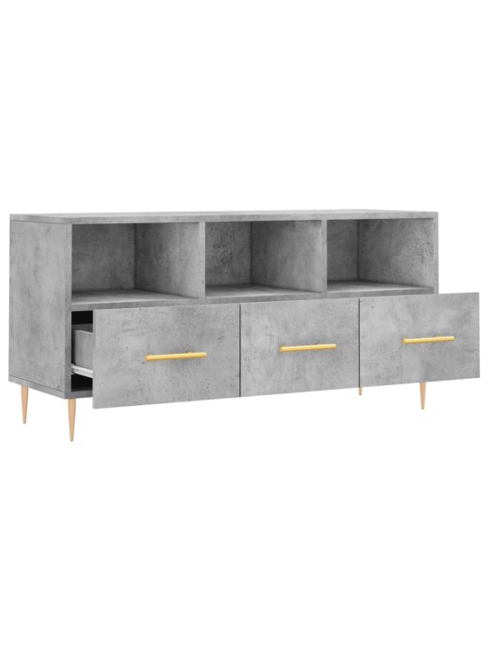 TV skříňka betonově šedá 102 x 36 x 50 cm kompozitní dřevo