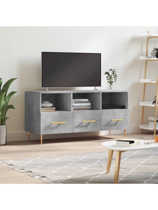TV skříňka betonově šedá 102 x 36 x 50 cm kompozitní dřevo