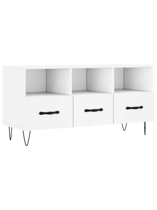 TV skříňka bílá 102 x 36 x 50 cm kompozitní dřevo