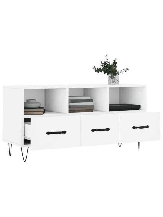 TV skříňka bílá 102 x 36 x 50 cm kompozitní dřevo