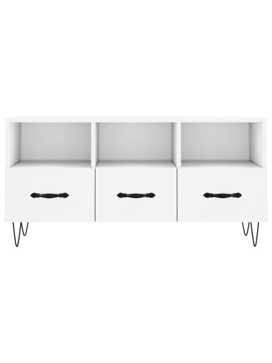 TV skříňka bílá 102 x 36 x 50 cm kompozitní dřevo