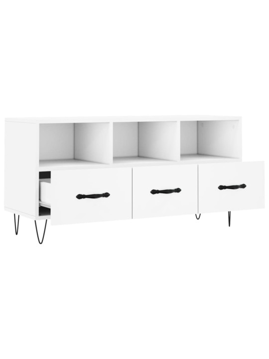 TV skříňka bílá 102 x 36 x 50 cm kompozitní dřevo