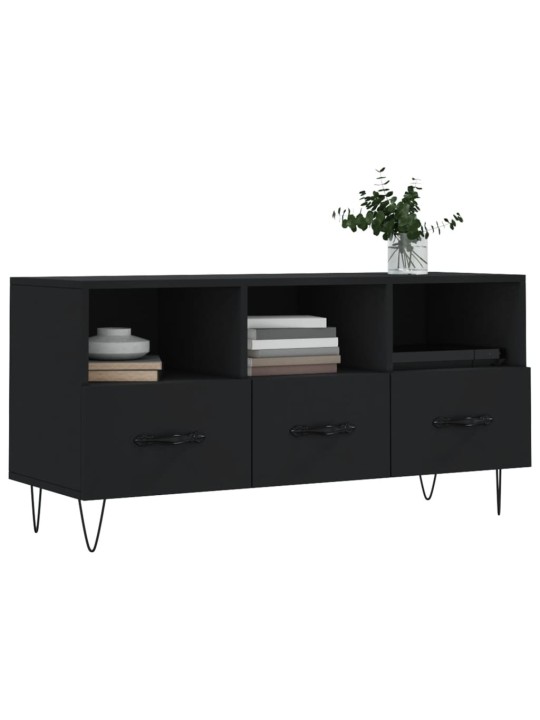 TV skříňka černá 102 x 36 x 50 cm kompozitní dřevo