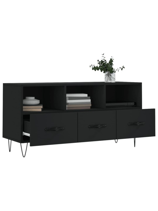 TV skříňka černá 102 x 36 x 50 cm kompozitní dřevo