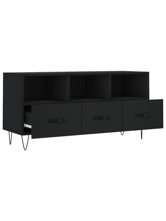 TV skříňka černá 102 x 36 x 50 cm kompozitní dřevo