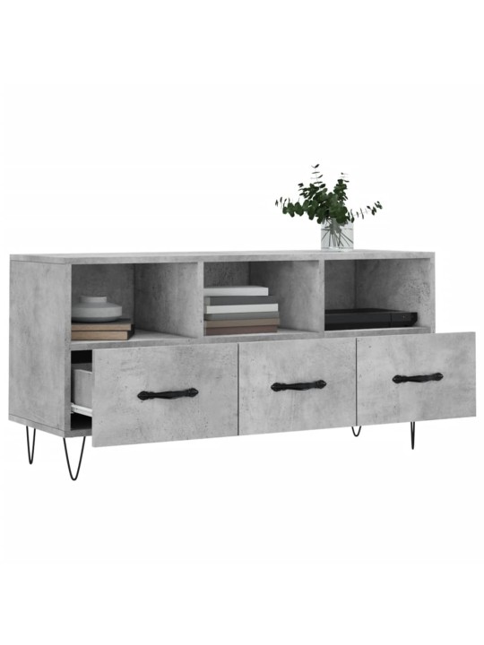 TV skříňka betonově šedá 102 x 36 x 50 cm kompozitní dřevo