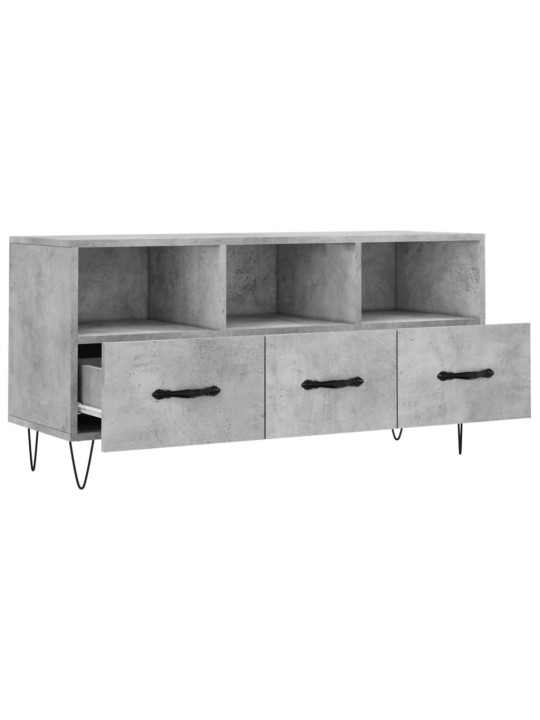 TV skříňka betonově šedá 102 x 36 x 50 cm kompozitní dřevo