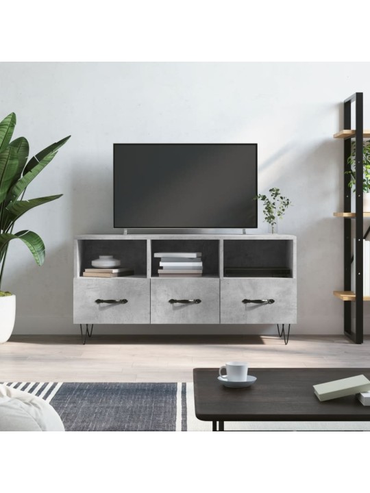TV skříňka betonově šedá 102 x 36 x 50 cm kompozitní dřevo
