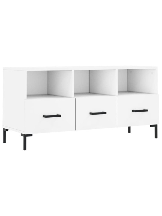 TV skříňka bílá 102 x 36 x 50 cm kompozitní dřevo