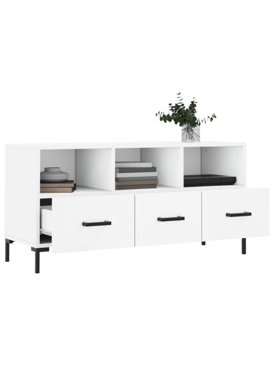TV skříňka bílá 102 x 36 x 50 cm kompozitní dřevo
