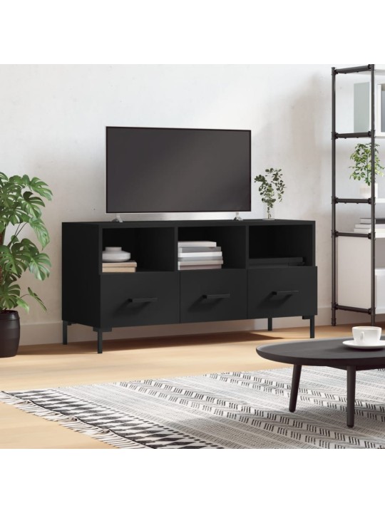 TV skříňka černá 102 x 36 x 50 cm kompozitní dřevo