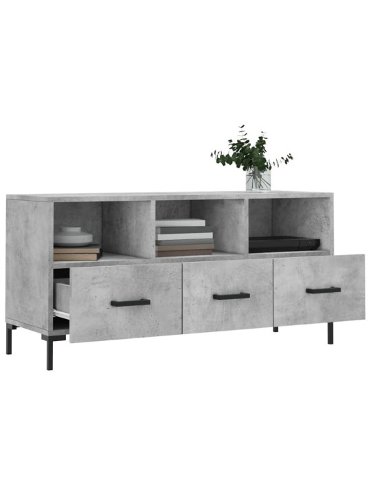TV skříňka betonově šedá 102 x 36 x 50 cm kompozitní dřevo